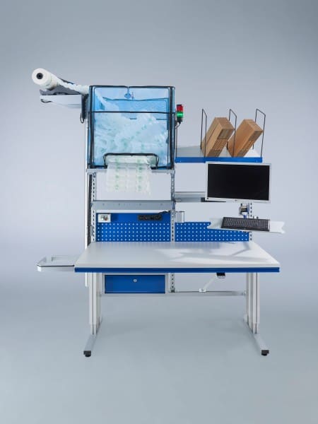 Complete packaging work station with Airwave 2 machine